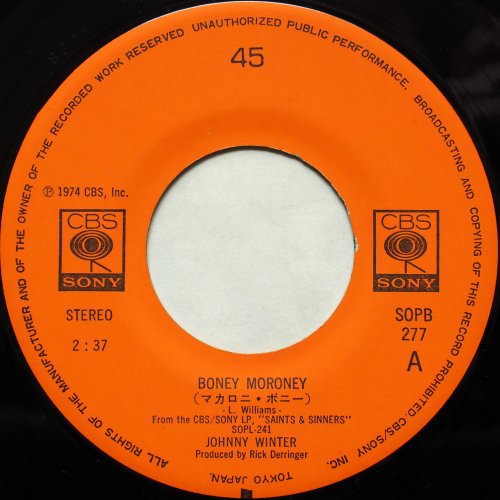 Johnny Winterˡ󥿡 / Boney Moroney ޥˡܥˡ (7